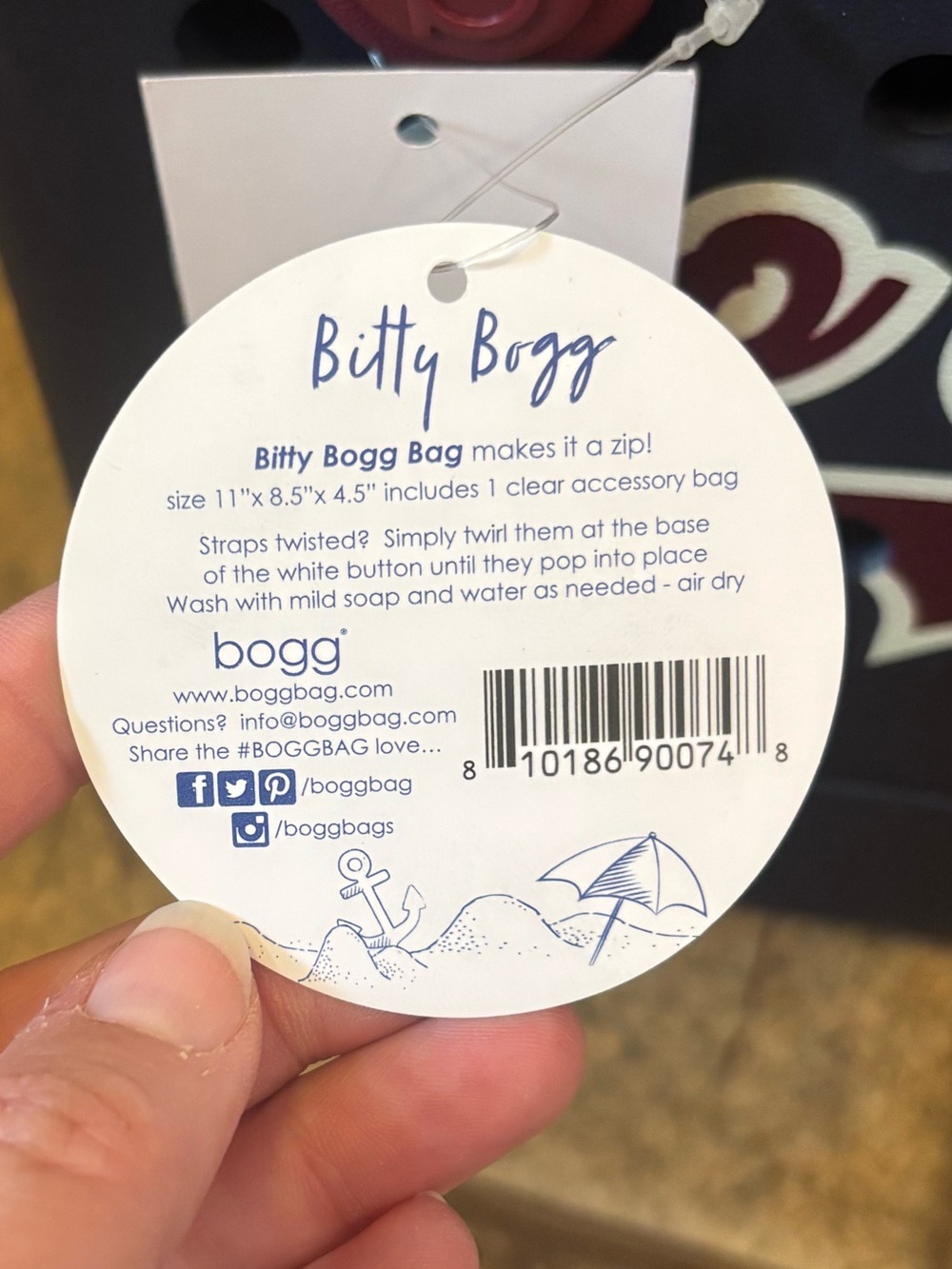 NWT *Bundle* Bitty Bogg “Go Sports” Bag and “sports” Bogg Bit. - Picture 5 of 8
